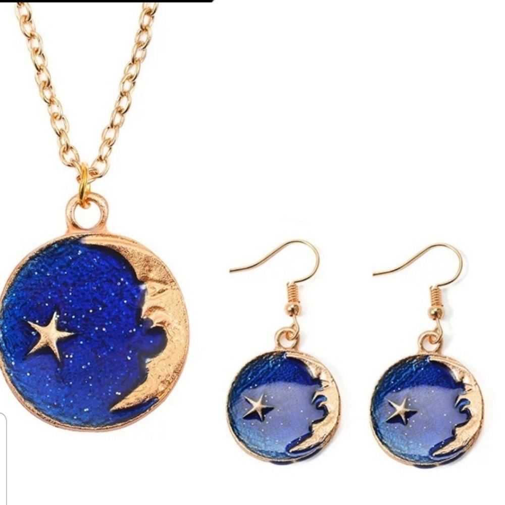 Moon & Star jewelry set - Picture 1 of 4